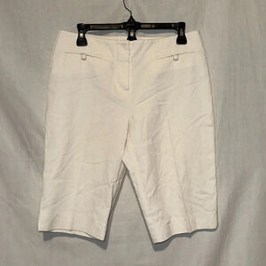 white Trina Turk Los Angeles bermuda shorts size 8